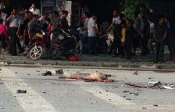 桂林一學(xué)校大門(mén)附近發(fā)生爆炸 疑已有1人死亡