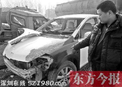 死者家屬向記者指出，就是這輛肇事車