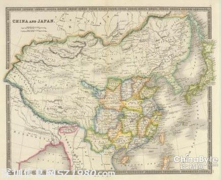 德國(guó)1735年繪制的中國(guó)地圖