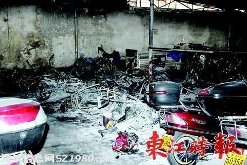 惠州車棚起火連燒18輛電動車 車主讓物業(yè)賠