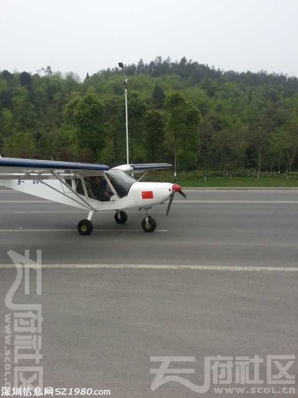 飛機(jī)在降落到公路上后，還往前滑行了一段距離，然后拐進(jìn)了路邊的加油站。