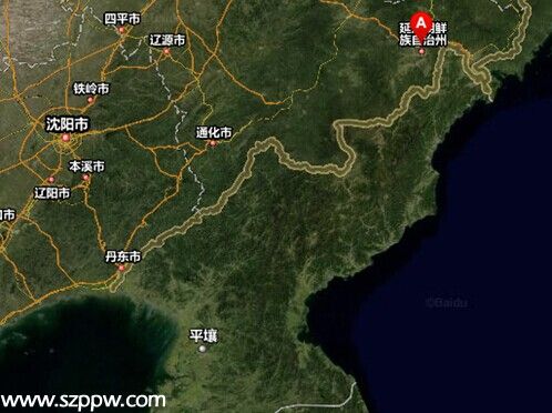 資料圖：中朝邊境線，A點(diǎn)為事發(fā)地吉林省延邊朝鮮族自治州