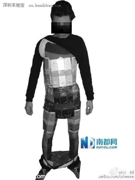 香港男子身綁146臺(tái)iPhone入境被查