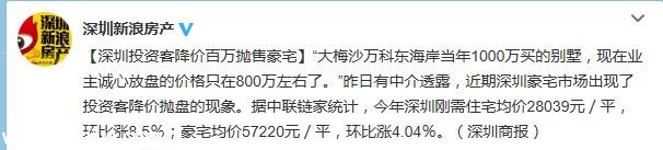 投資客低價(jià)拋豪宅