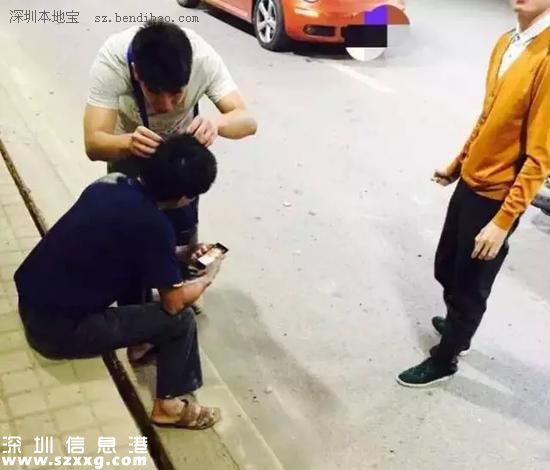 黃色衣服和紅色衣服男子為另一輛車上下來(lái)幫忙的兩位好心人，醫(yī)生友人（白衣施救者）幫忙急救。