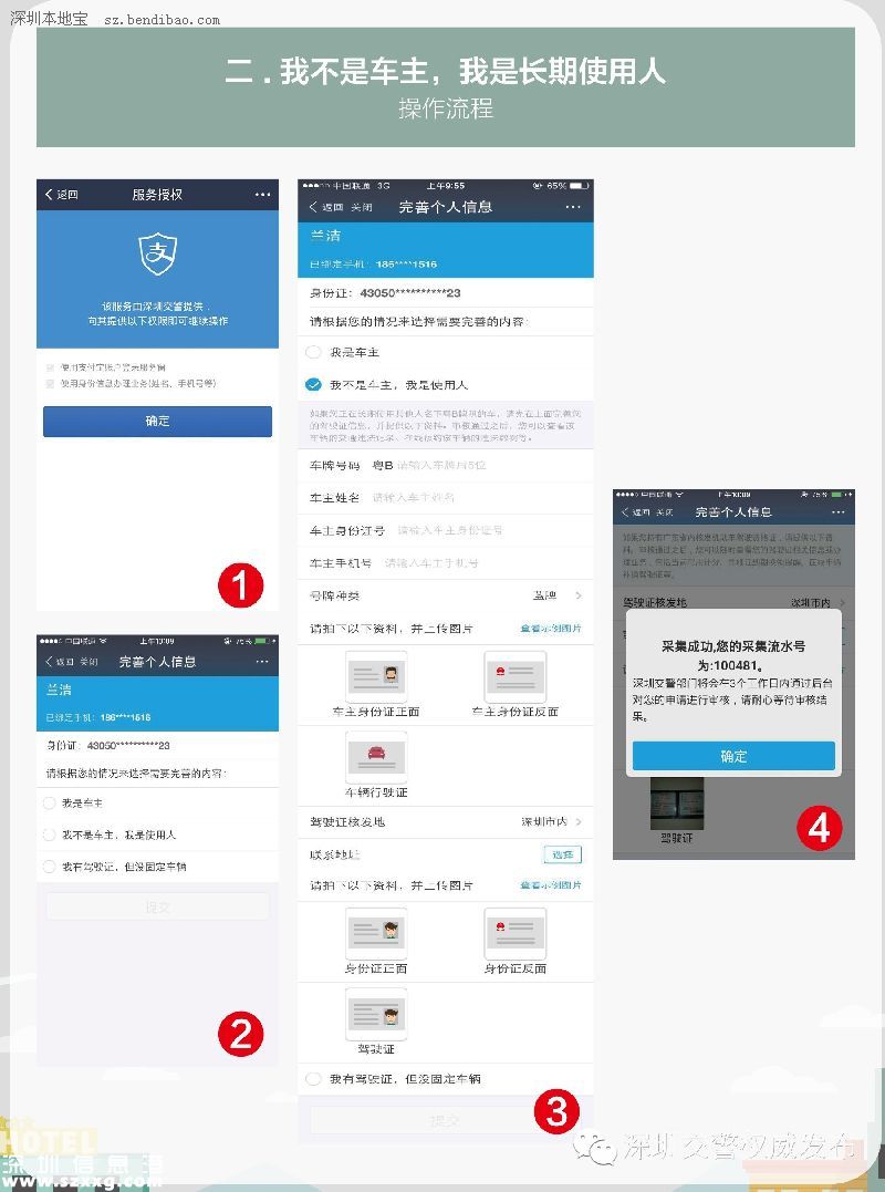 深圳(www.zshb029.com)交警星級用戶注冊指南