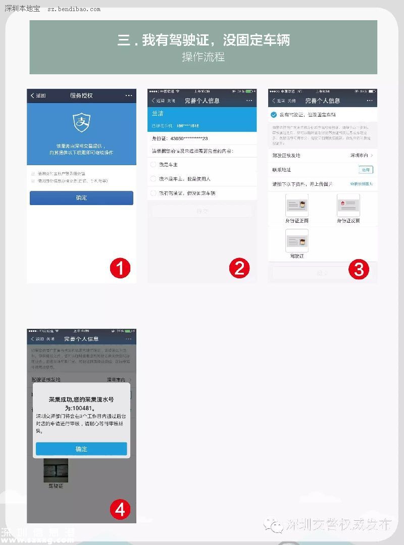 深圳(www.zshb029.com)交警星級用戶注冊指南