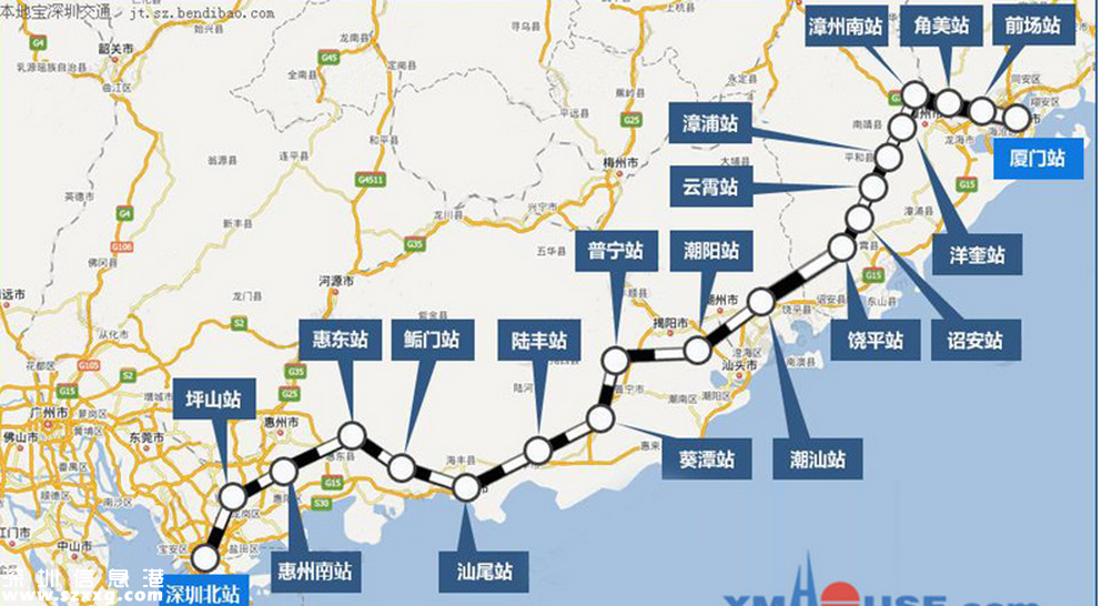 廈深鐵路廣深鐵路或在龍崗設(shè)站 打造<a href=http://www.zshb029.com/shenzhen/ target=_blank class=infotextkey>深圳</a>(www.zshb029.com)東部中心