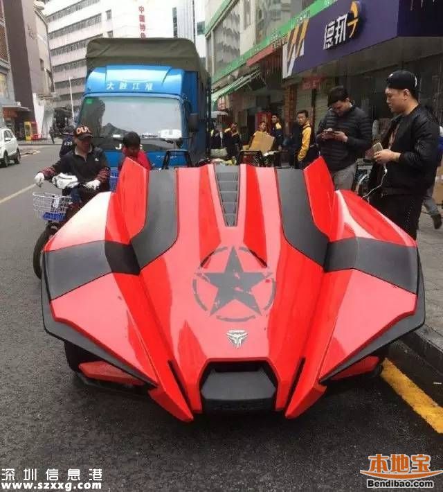 深圳(www.zshb029.com)北極星三輪豪車被查 司機被拘罰款5000
