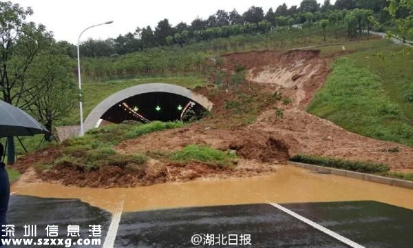 武漢一圍墻疑因暴雨倒塌致8人遇難，一隧道入口發(fā)生山體滑坡