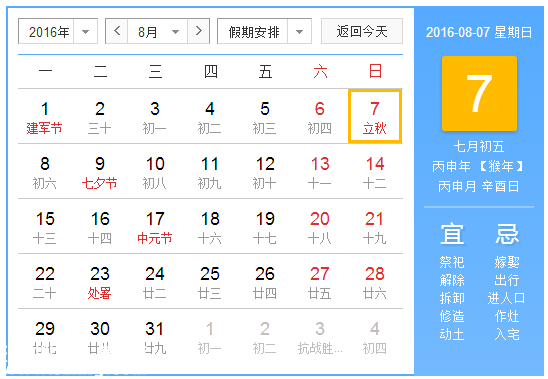 大暑是最熱的時候嗎？何時立秋？