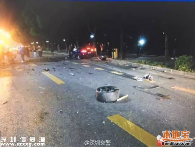 深圳百萬(wàn)跑車撞成廢鐵 司機(jī)回家睡覺