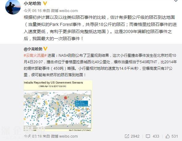 小行星撞擊云南
