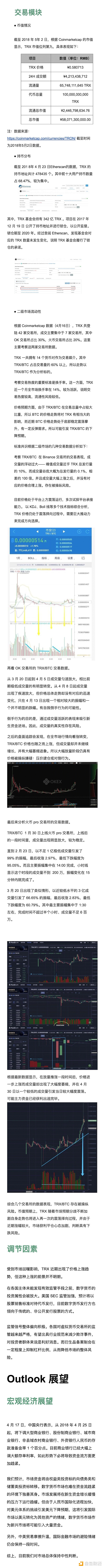 TRON 上線的所謂「主網(wǎng)」，仍只是個測試版 | 標準共識投資風險評級調(diào)整
